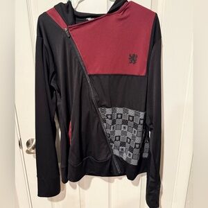 Universal Studios Harry Potter Gryffindor Athletic Hoodie Zip Up Jacket Sz XL
